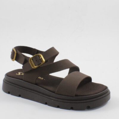 Beatris Flatforms σανδάλια 4510 καφέ