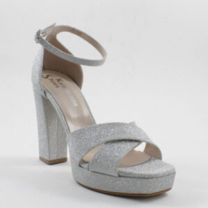 Platform heels beatris 4032 ασημί