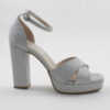 Platform heels beatris 4032 ασημί