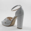 Platform heels beatris 4032 ασημί