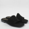 Γυναικεία δερμάτινα flat sandals BEATRIS Ι20 μαύρα