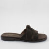 Γυναικεία δερμάτινα flat sandals BEATRIS Ι20 καφέ