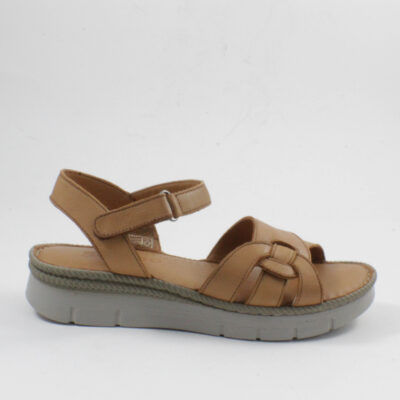 Sabino Δερμάτινα Γυναικεία Σανδάλια Flatforms 251628 μαύρα