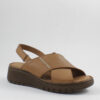 Sabino Δερμάτινα Γυναικεία Σανδάλια Flatforms Ταμπά 251606