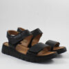 Sabino Δερμάτινα Γυναικεία Σανδάλια Flatforms μαύρα 251761