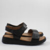 Sabino Δερμάτινα Γυναικεία Σανδάλια Flatforms μαύρα 251761