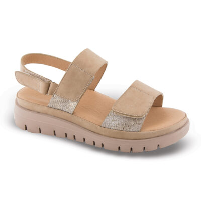 Γυναικεία  flatform sandals sd65114 beige