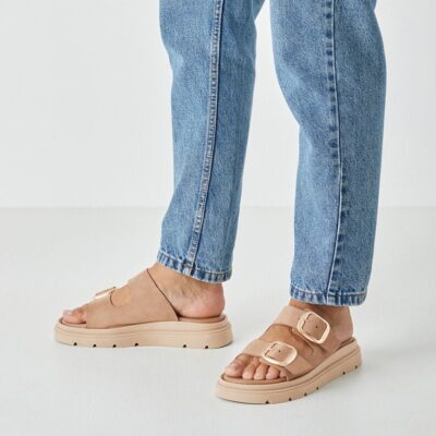 Tamaris Γυναικεία flatforms 27239 taupe