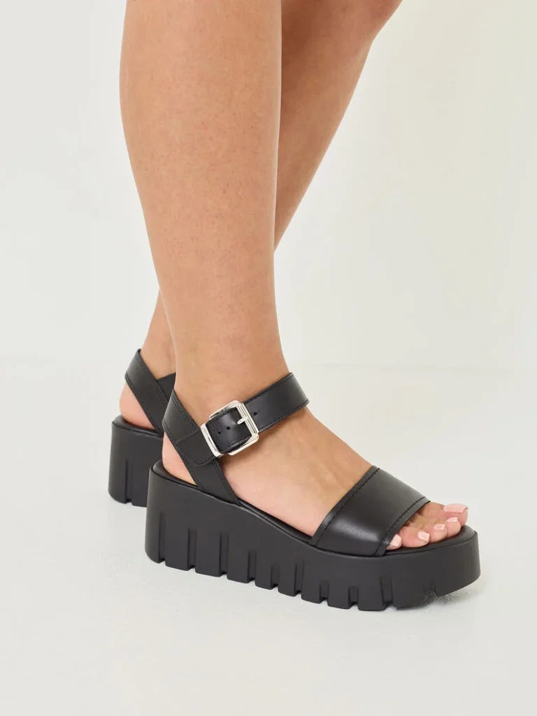 Tamaris platforms  1-28712-42 003 BLACK LEATHER
