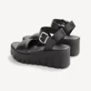 Tamaris platforms  1-28712-42 003 BLACK LEATHER