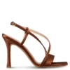 ENVIE STRAPPY HEELED SANDALS E02-23730 ΚΑΦΕ