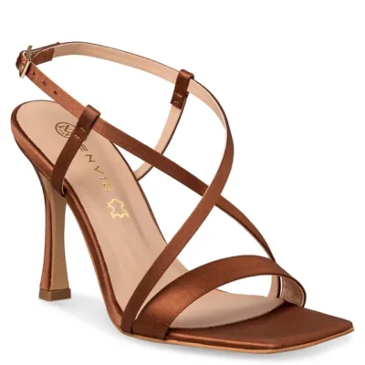 ENVIE STRAPPY HEELED SANDALS E02-23730 ΚΑΦΕ