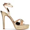 ENVIE PLATFORM HEEL SANDALS E02-23761ΧΡΥΣΟ