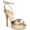 ENVIE PLATFORM HEEL SANDALS E02-23761ΧΡΥΣΟ