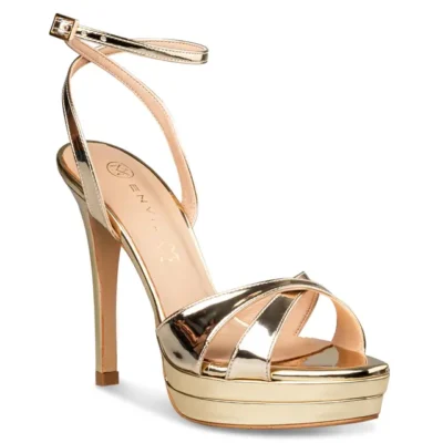 ENVIE PLATFORM HEEL SANDALS E02-23761ΧΡΥΣΟ