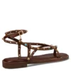 FLAT SANDALS ENVIE 23304 KAΦΕ
