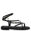 FLAT SANDALS ENVIE 23304 MAΥΡΑ