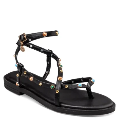 FLAT SANDALS ENVIE 23304 MAΥΡΑ
