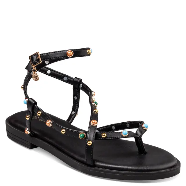 FLAT SANDALS ENVIE 23304 MAΥΡΑ