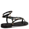 FLAT SANDALS ENVIE 23304 MAΥΡΑ