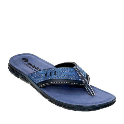Inblu Ανδρικές δερμάτινες παντόφλες VT0002 blue