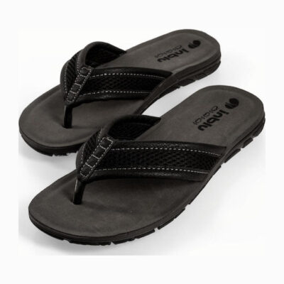 Inblu Ανδρικές δερμάτινες παντόφλες VT0011 black