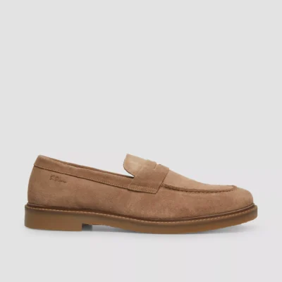 S.Oliver Ανδρικό Δερμάτινο Loafer 2177537-8325 Καφέ