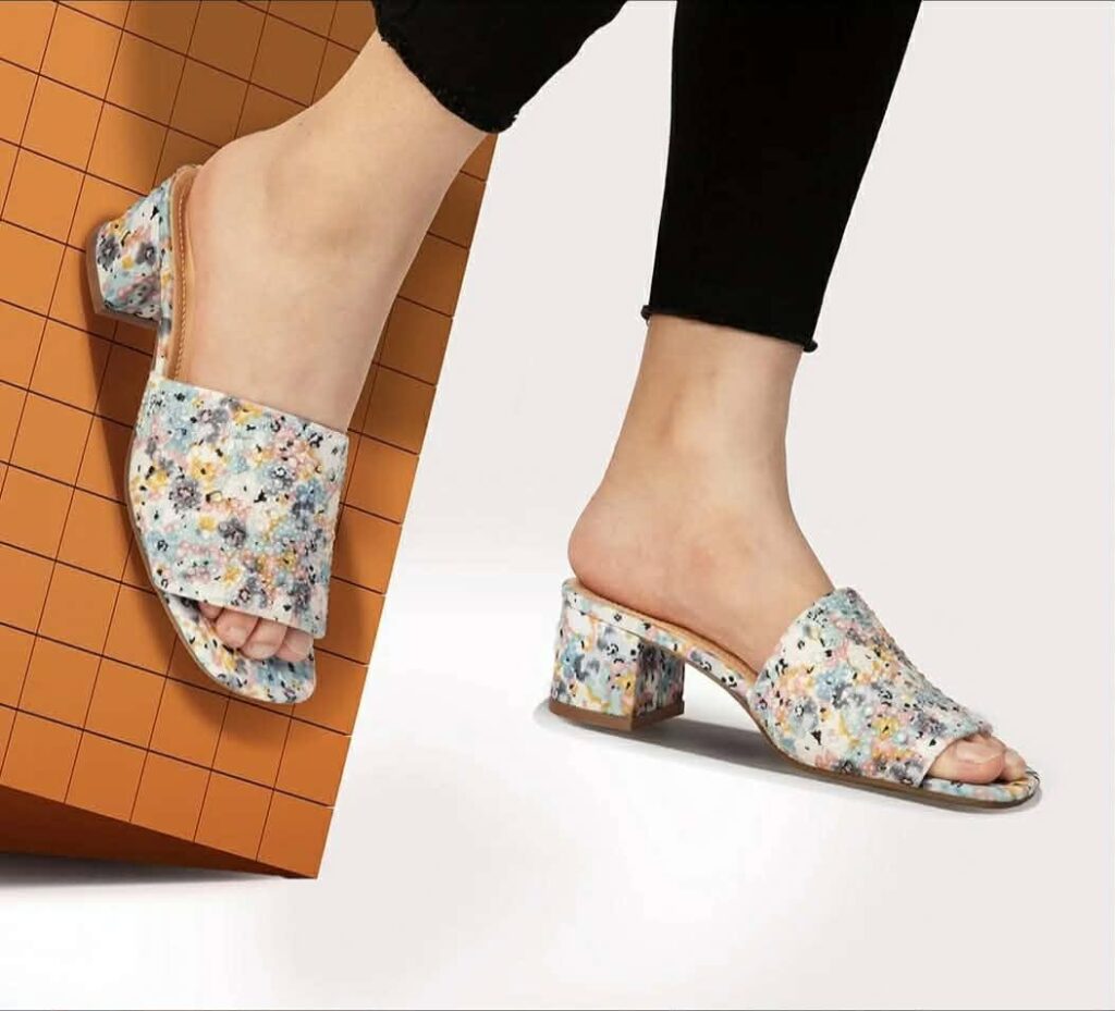 Jomix Mules με Χοντρό Τακούνι 250169 red green (Αντιγραφή)