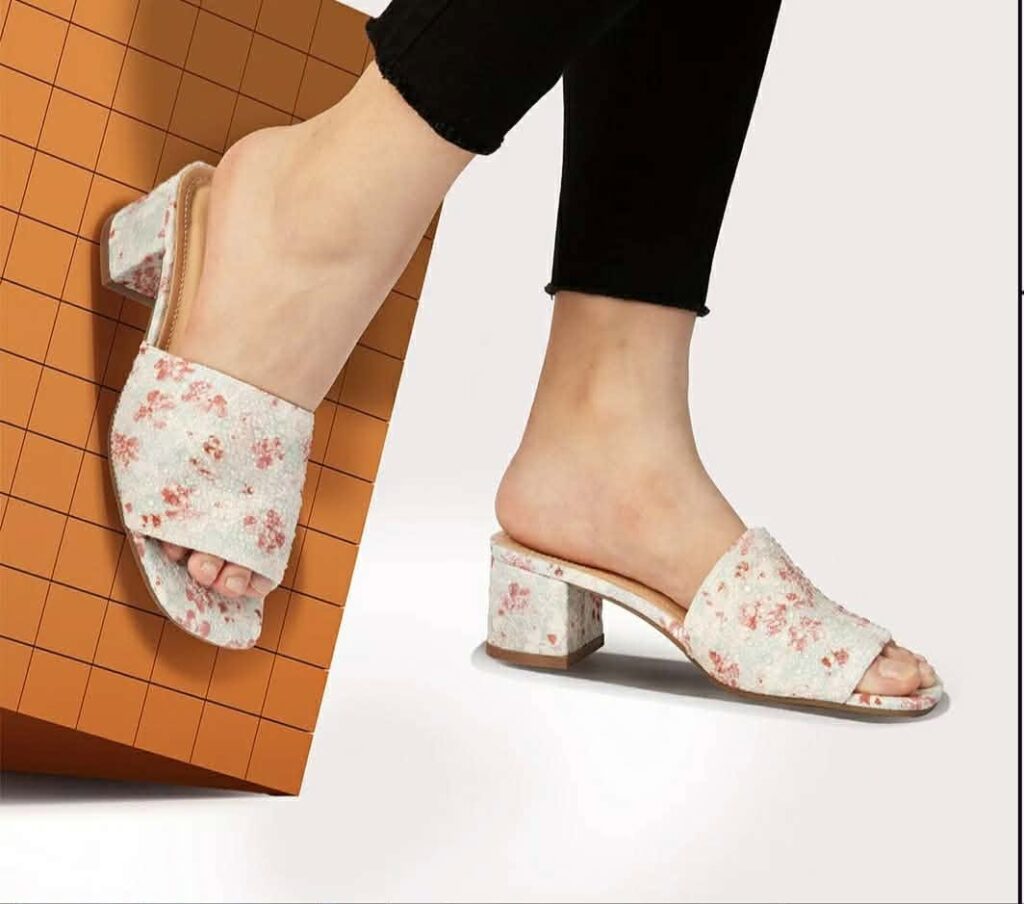 Jomix Mules με Χοντρό Τακούνι 250169 red green