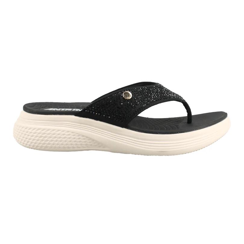ANTRIN SOFT 81.GUAVA-200 Ροζ Γυναικείο Δίχαλο Σανδάλι με Στρασάκια (Αντιγραφή)