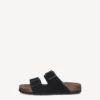 Tamaris Γυναικεία flatforms-mules 27543 black
