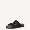 Tamaris Γυναικεία flatforms-mules 27543 black