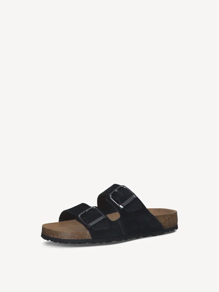 Tamaris Γυναικεία flatforms-mules 27543 black