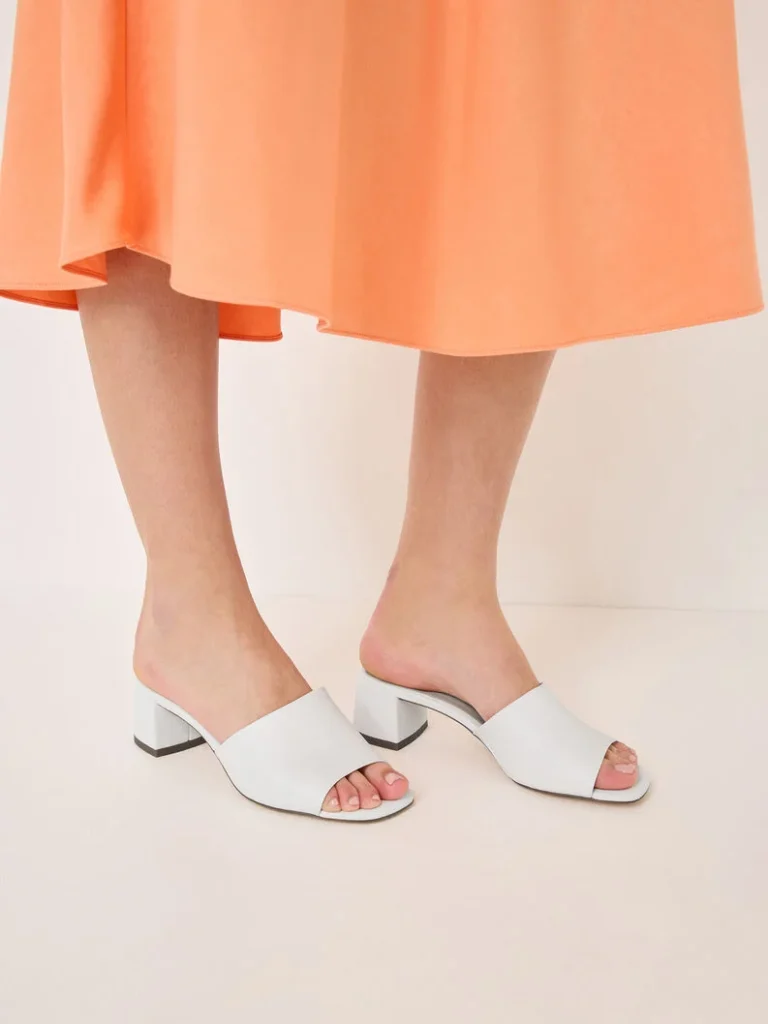 Tamaris γυναικεία Leather Mule – λευκό 1-27204