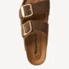 Tamaris Γυναικεία flatforms-mules 27543 chocolate