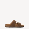 Tamaris Γυναικεία flatforms-mules 27543 chocolate