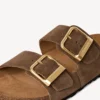 Tamaris Γυναικεία flatforms-mules 27543 chocolate