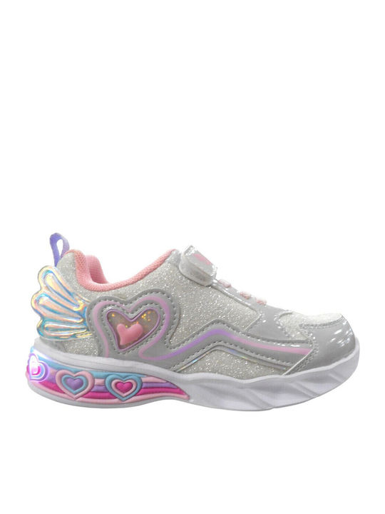 Παιδικά Sneakers με Φωτάκια IQ Kids Κωδικός προϊόντος: Angelica195 Silver