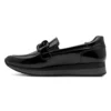 Γυναικεία Loafers με Χαμηλή Πλατφόρμα Jana - 24766-42 - Μαύρο Λουστρίνι