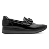 Γυναικεία Loafers με Χαμηλή Πλατφόρμα Jana - 24766-42 - Μαύρο Λουστρίνι