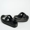 Γυναικεία flatforms με φάσα χιαστί σε μαύρη απόχρωση 240904