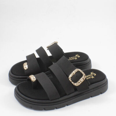 Beatris Flatforms σανδάλια 4534 μαύρα