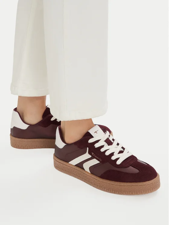 Tamaris Γυναικεία sneakers 1-23723-44-594 BORDEAUX MET.