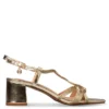 ENVIE MID-HEEL SANDALS  23475 ΧΡΥΣΟ