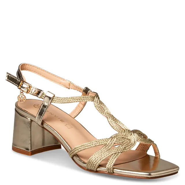 ENVIE MID-HEEL SANDALS  23475 ΧΡΥΣΟ