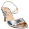 MID-HEEL SANDALS  E83-23053-21 ασημί