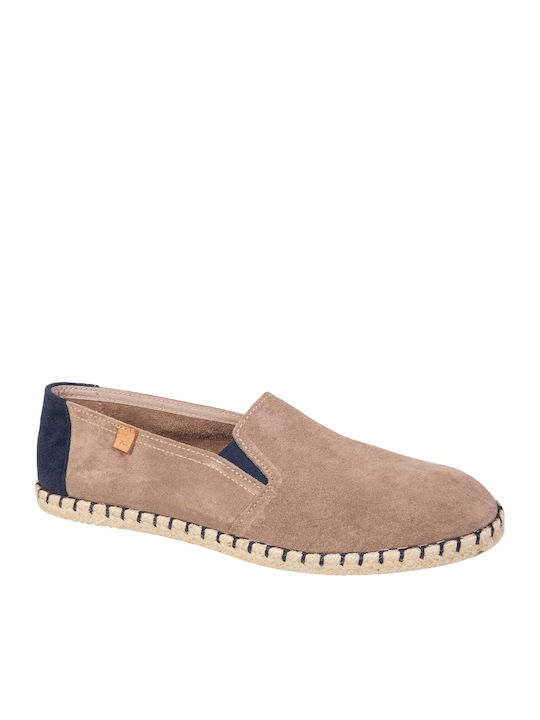 Adam's Shoes Suede Ανδρικές Εσπαντρίγιες σε Γκρι Χρώμα 26001