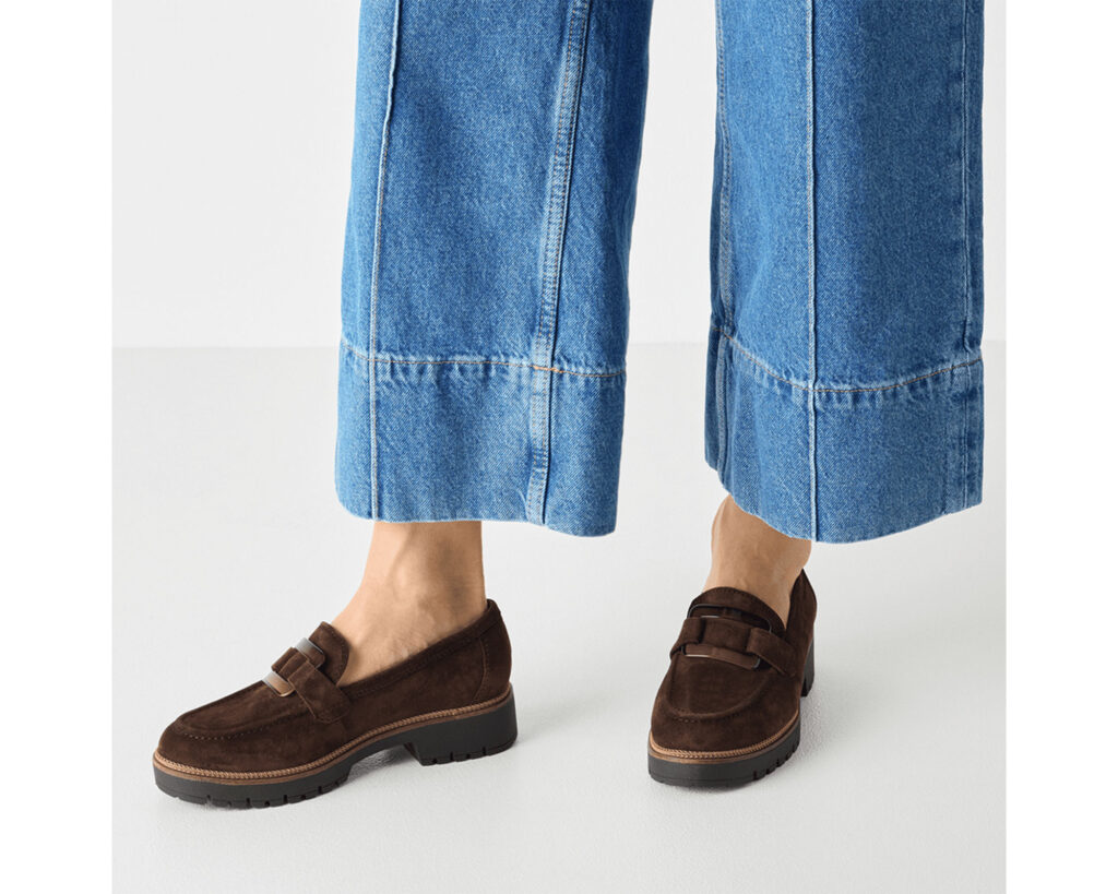 Tamaris Mocca Leather Γυναικεία Ανατομικά Δερμάτινα Loafers Καφέ (1-24722-43-304)