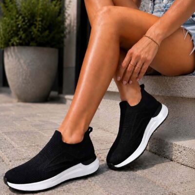 Γυναικεία sneakers LY595 BLACK (Αντιγραφή)