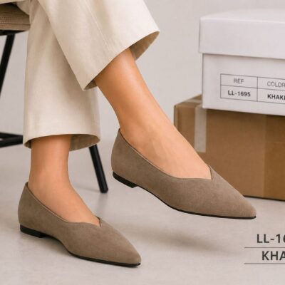 Suede Γυναικείες Μπαλαρίνες Μυτερές Μαύρες ll1695 (Αντιγραφή)